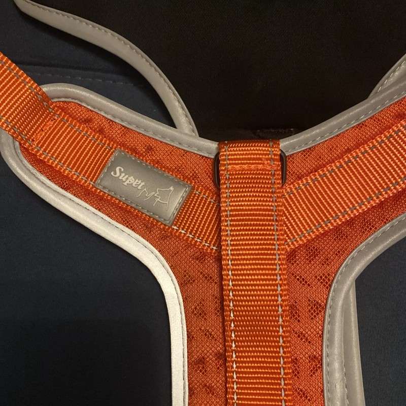 New Supet XL Dog No Pull Harness Bright Orange.