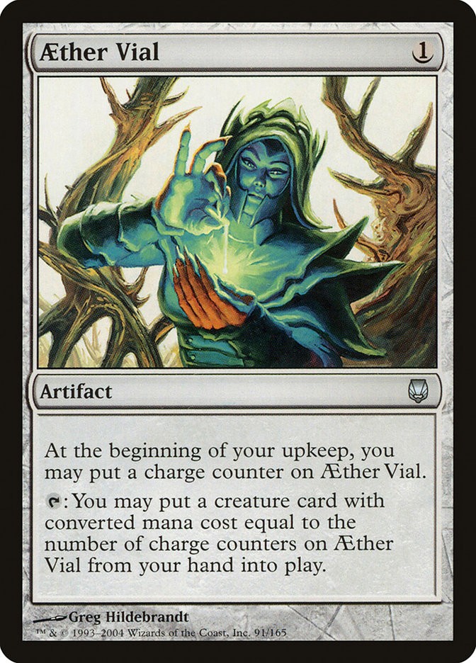 MTG Magic the Gathering Aether Vial (91/165) Darksteel LP