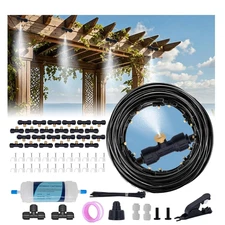 Misters for outside Patio, 75FT Misting Cooling System with Water Filter & 24 No