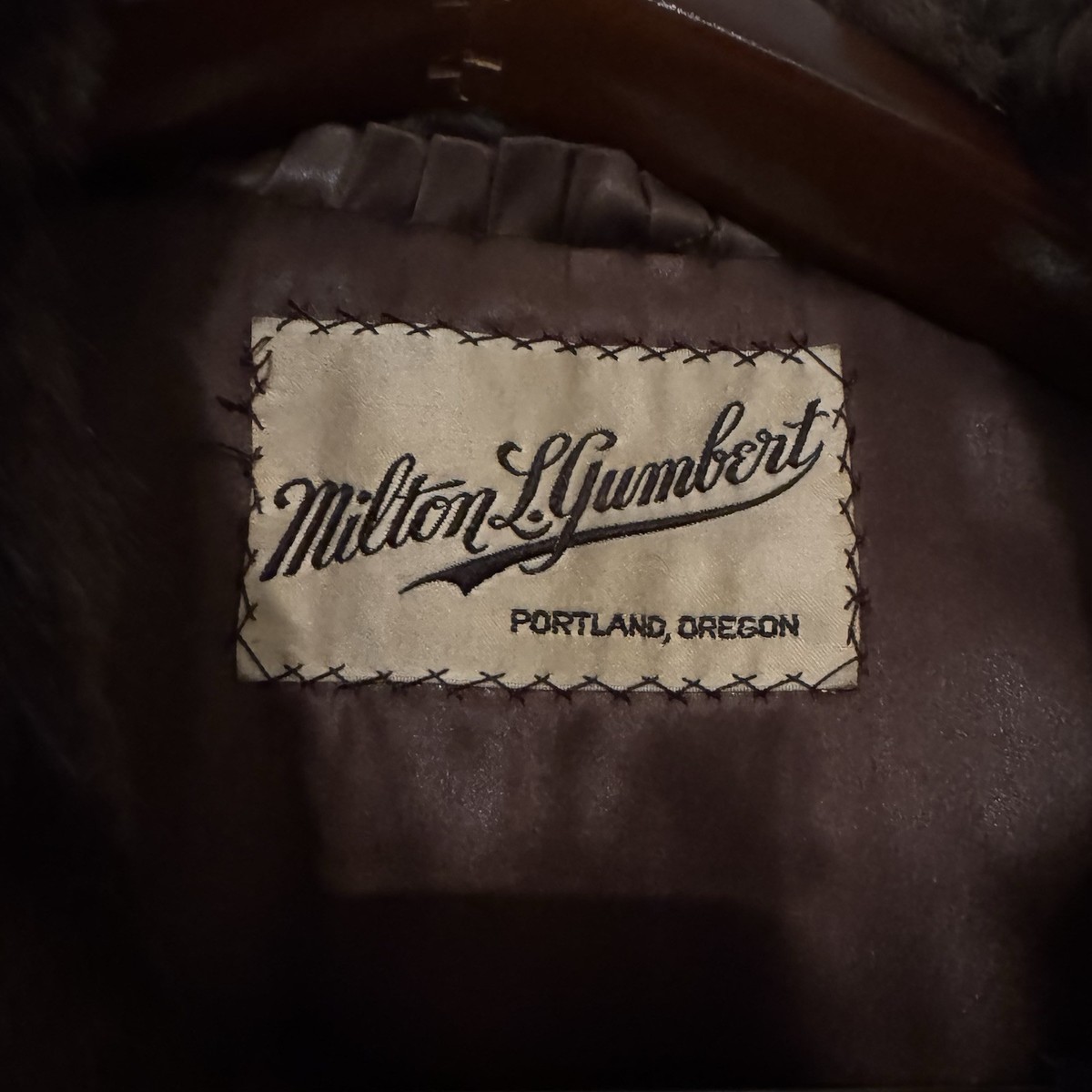 Roberts MORPH 中古美品6,6-47.5L Vintage Milton L. Gumbert Mink Fur Coat Brown Striped Jacket