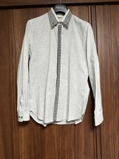 MARC JACOBS L/S Plaid Collar Cotton Shirt Gray Size 44 MJ1225301