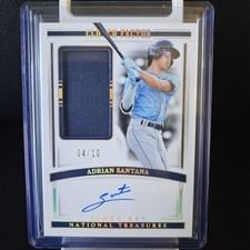 2024 Panini National Treasures Clutch Factor Gold Adrian Santana #CFS-ADT/10 RPA
