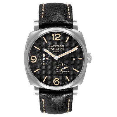 Panerai Radiomir 1940 GMT Power Reserve Steel Mens Watch PAM00628