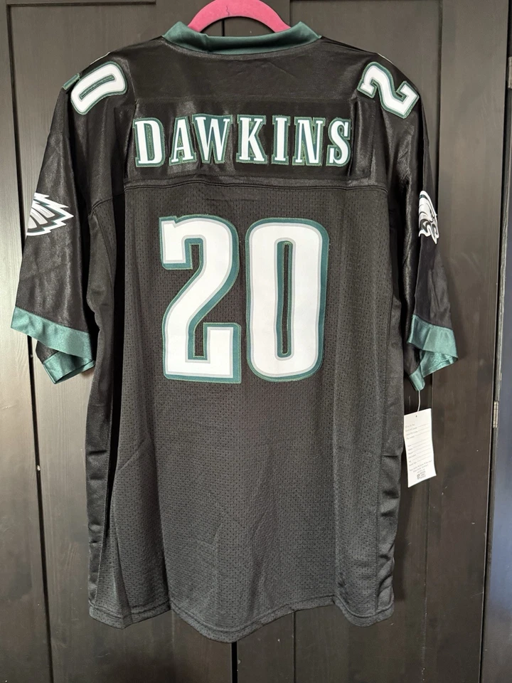 Jersey negro Philadelphia Eagles Brian Dawkins #20 Mitchel and Ness talla 52 XL Foto 4 de 4