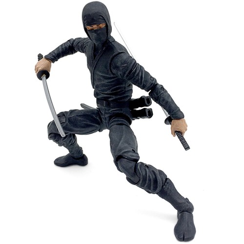 Artikulierte Symbole Basic Ninja schwarz The Feudal Serie Fwoosh Figur Box nicht neuwertig - Bild 4 von 4