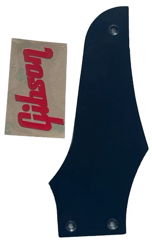 Guitar Pickguard For Gibson Non-Reverse Firebird"Logo"Truss Rod Cover 1Ply Black