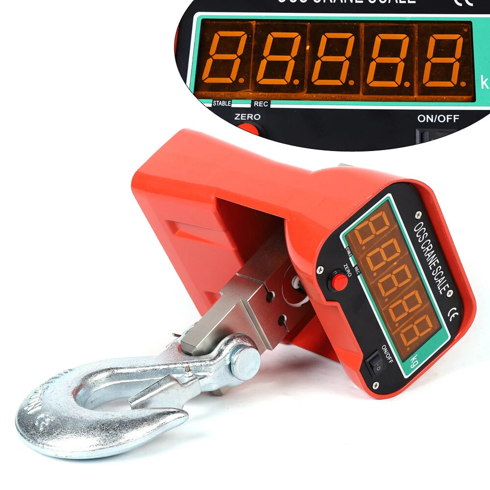 Digital Hanging Scale 3000KG/6600LBS Heavy Duty Industrial Scale LCD Display 3T - Image 2 of 4