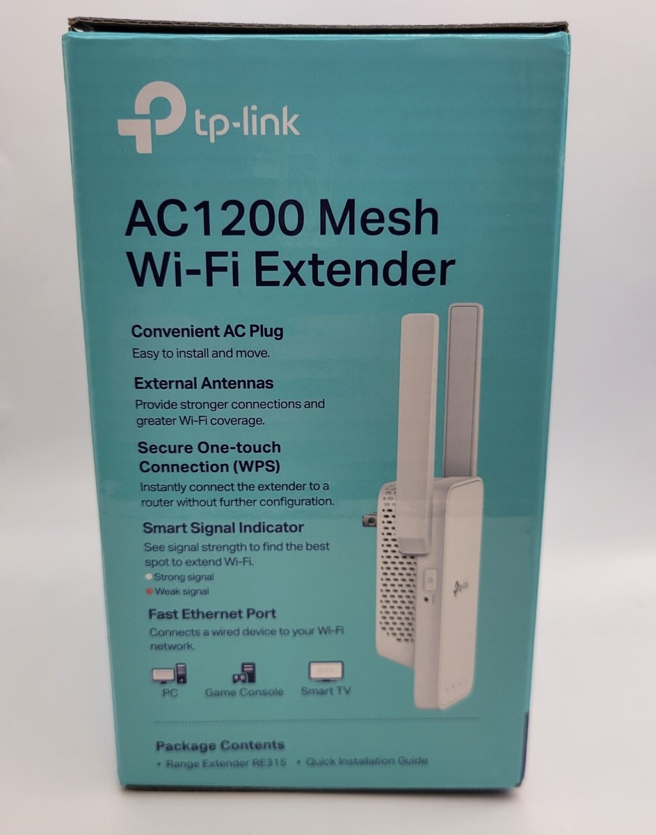 TP-LINK RE315 AC1200 Mesh WiFi Extender 840030701498| eBay