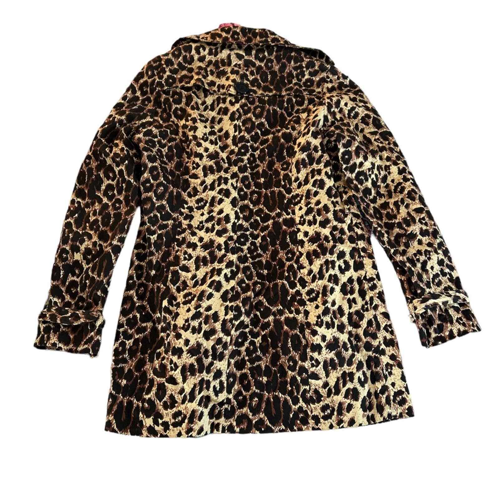 Vertigo Paris Leopard Double Breasted Trench Coat… - image 4