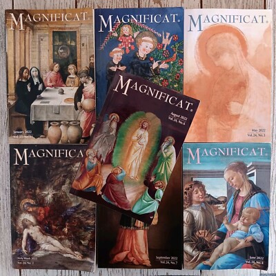 Magnificat Catholic Magazine Lot of 7 Issues 2022 Christian Jesus, Religious