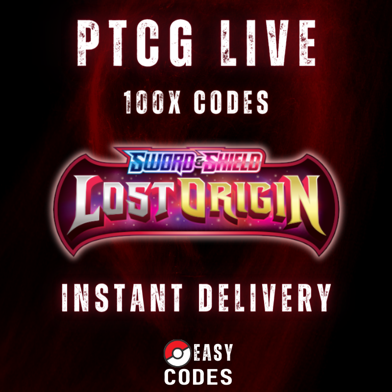 100 Lost Origin Codes Booster Pokemon TCG Live Pack instant delivery
