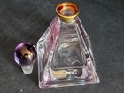 Pink Perfume Pyramid Bottle with Purple Stopper — photo 4