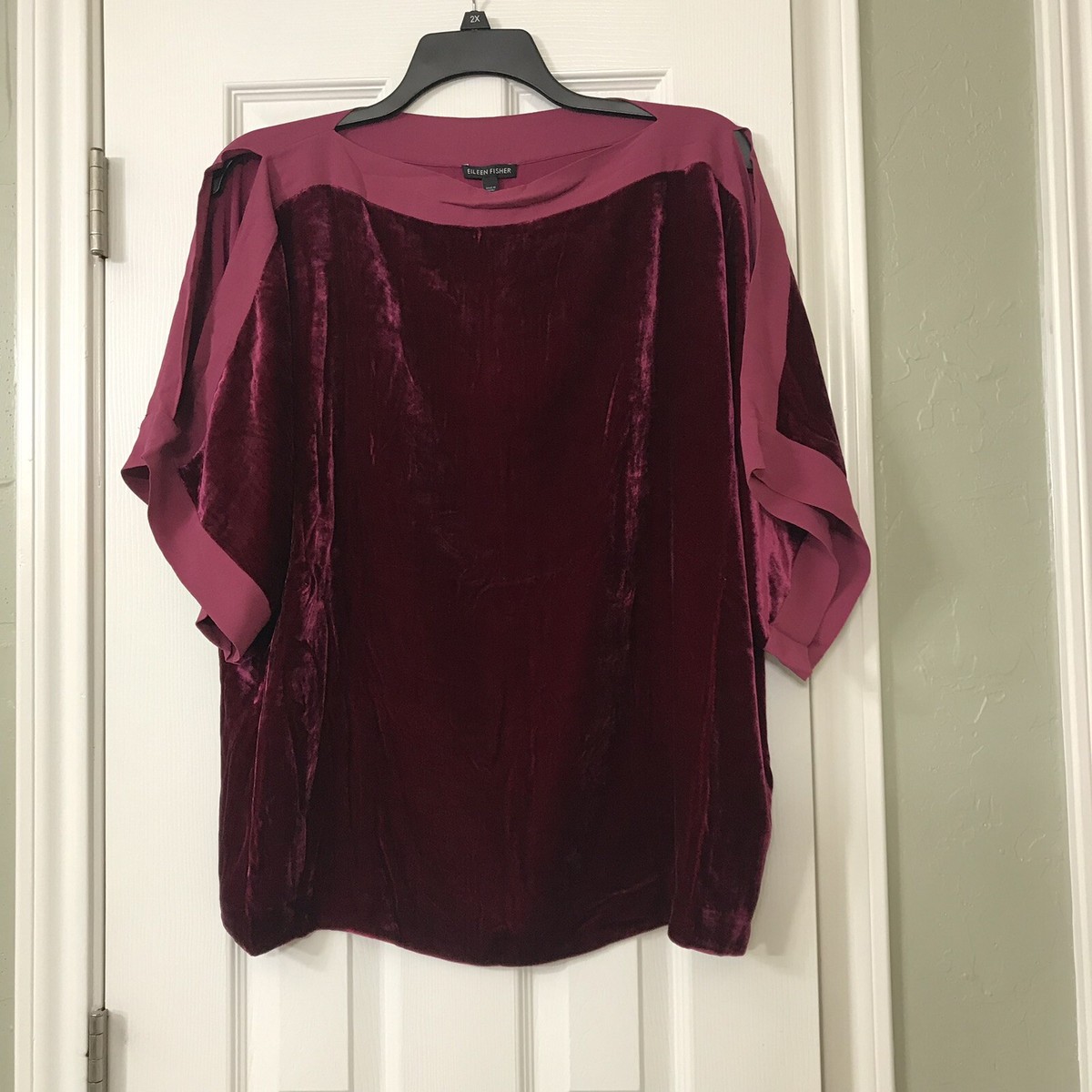 eileen fisher velvet tunic top