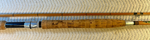 Split Cane Spinning Rod WEIR PRODUCTS 2 Piece 9’ with Bag Vintage - Picture 6 of 21