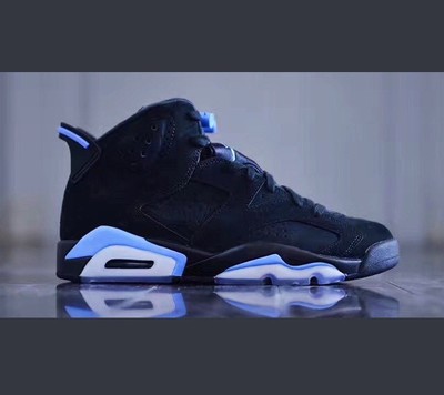 air jordan 6 retro black university blue