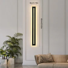 LED Wall Light Sconce Waterproof Outdoor Modern Lamp Exterior Lights Long Strip