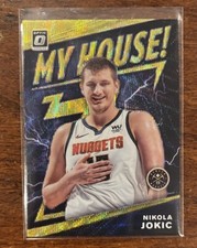 RARE 2019-20 Panini Optic Nikola Jokic Gold Wave Prizm My House! SSP #6 Nuggets