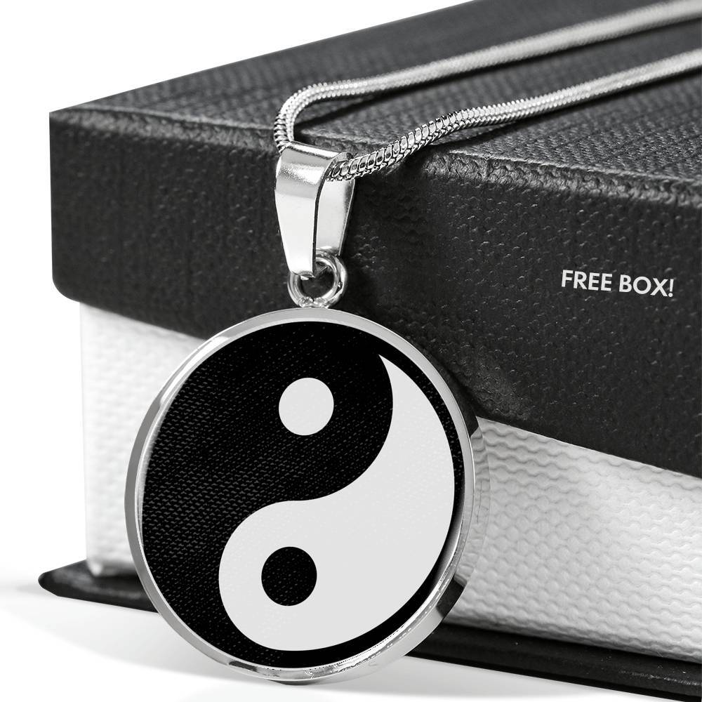 YING YANG ネックレス Yin Yang Necklace Yoga Pendant Stainless Steel or 18k Gold
