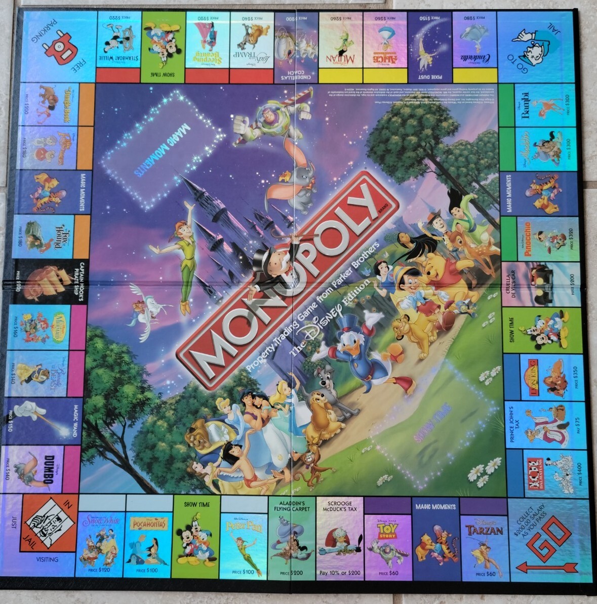 Monopoly Disney Edition Board Game Replacement Board eBay