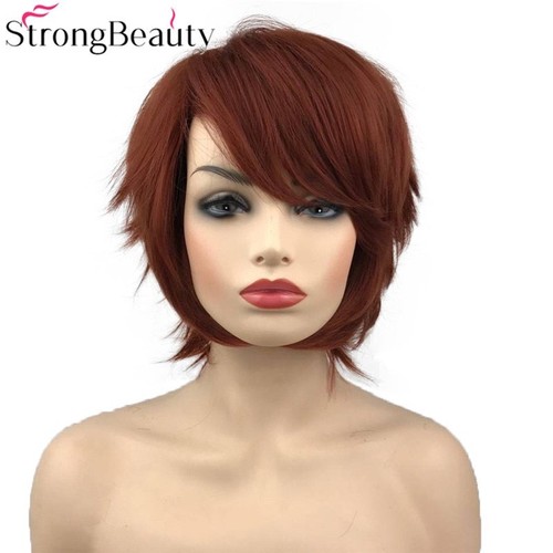 Cosplay Wigs Short Straight Hair For Women Synthetic Capless Full Daily