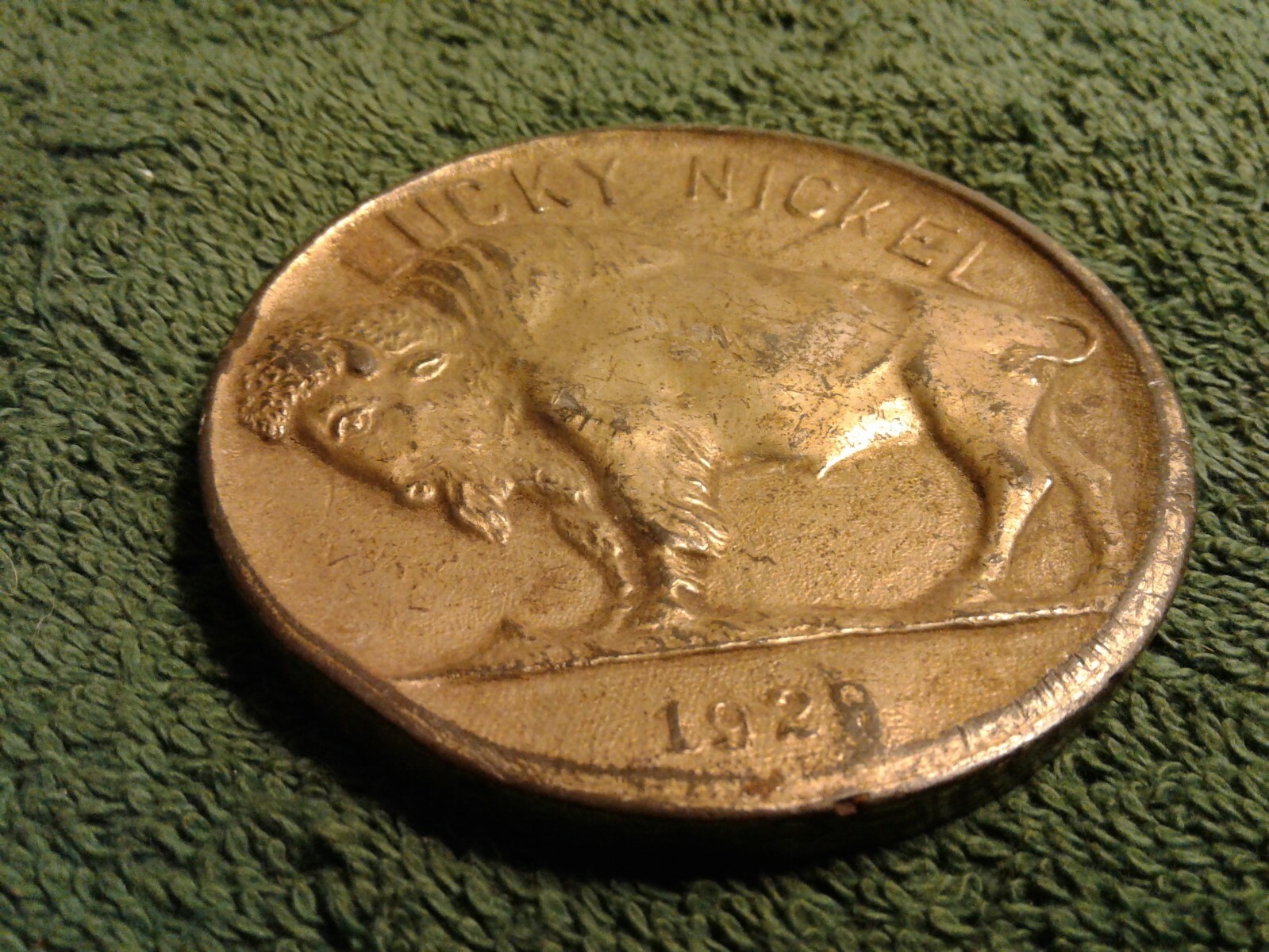 1928 Lucky Nickel Souvenir of Washington D. C. Paperweight eBay