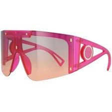 Sunglasses Visor One Piece Lens Pink Yellow Fashion Sun Glasses Rimless UV400