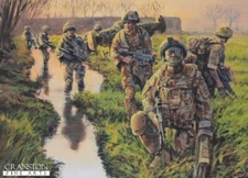 2nd Mercian Reg military art art post card Helmand Province, Afghanistan