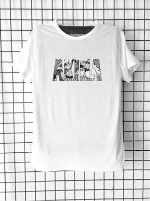 Tee-shirt Akira Kaneda Shotaro Logo Planche Noir et blanc manga animé japonais - Photo 1/3