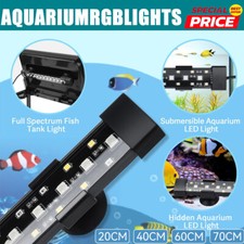 Aquarium Fish Tank Aquarium Light LED Waterproof Full Spectrum Aqua Lamp RGB UK