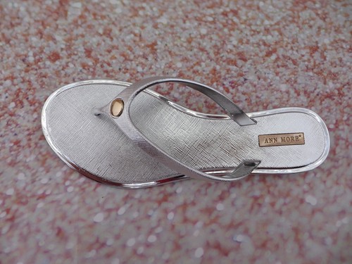 ANN MORE CURITIBA Jelly-Riemensandale Damen Gummischuhe verchromt Flip-Flop - Bild 8 von 9