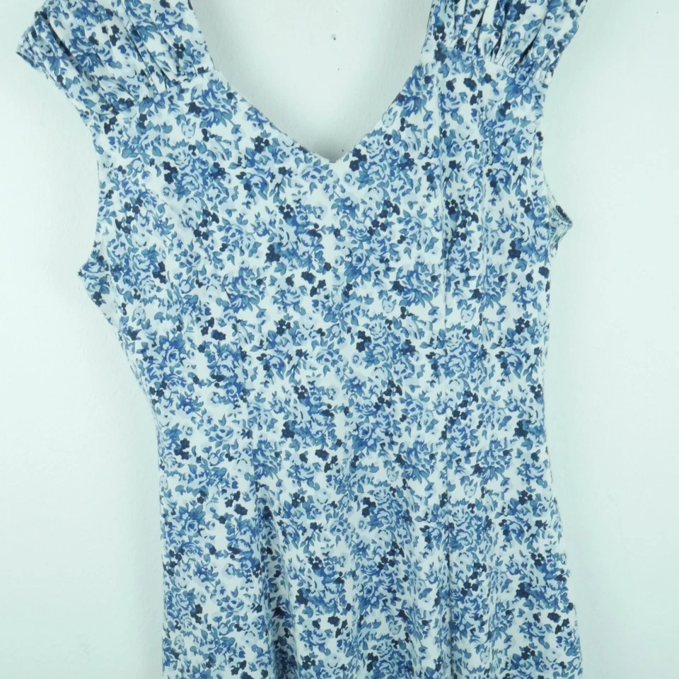 复古大号连衣裙 Cottagecore 花园派对 Midi 女性 90 年代精致花卉 — 第 3/4 张图片