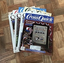 Lot of 8 For the Love of Cross Stitch Magazines Autumn Summer Spring 1988-1989