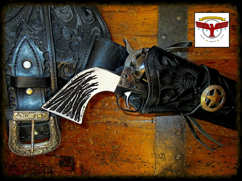 ruger-blackhawk-single-six-wrangler-vaquero-grips-az-custom-stag