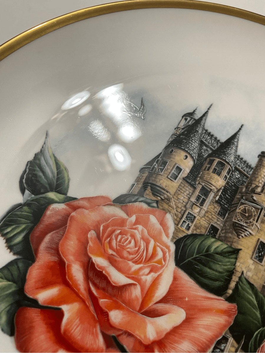 Boehm Plate Elizabeth of Glamis Tribute to Award Winning Roses 11