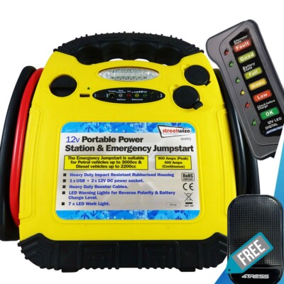 12V Autobatterie Starthilfe Notfall Tragbare USB Powerstation.P2 Tester +DM
