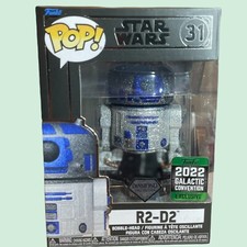 STAR WARS CELEBRATION 2022 FUNKO POP! R2-D2 Diamond Loungefly BUNDLE IN HAND