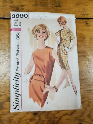 knee length dresses for ladies Mail Order 3884: 1940s Plus Size Dress 52 Bust Vintage Sewing Pattern –  Vintage4me2 main image 0