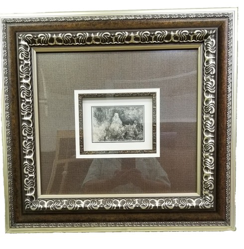Houten Wanddecoratie Venus met bloemen