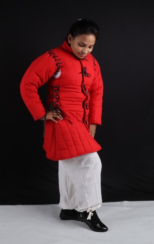 Female Gambeson, Quilted Gambeson for Women, Warhammer Cosplay Costuming - Picture 9 of 25