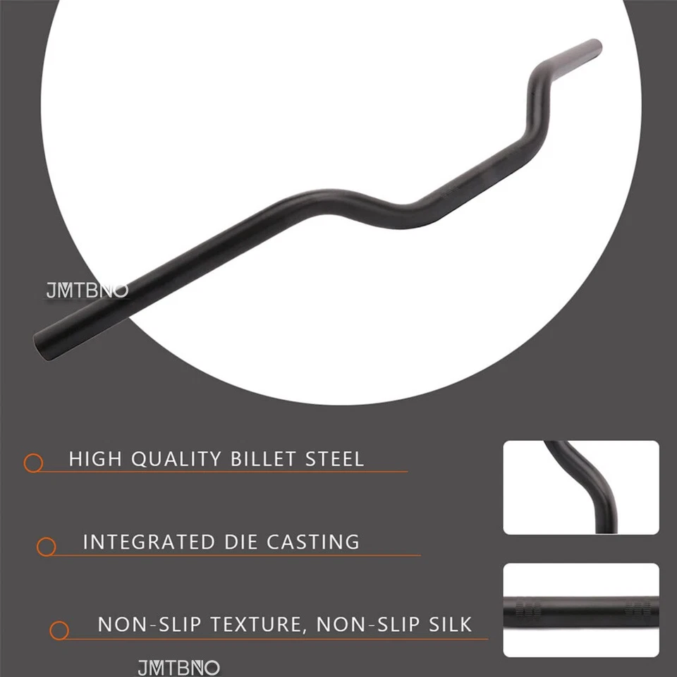 Para Suzuki DRZ400S DRZ250 Motocicleta 7/8"22mm Negro Rastreador Arrastre Manillar Barras Foto 3 de 4