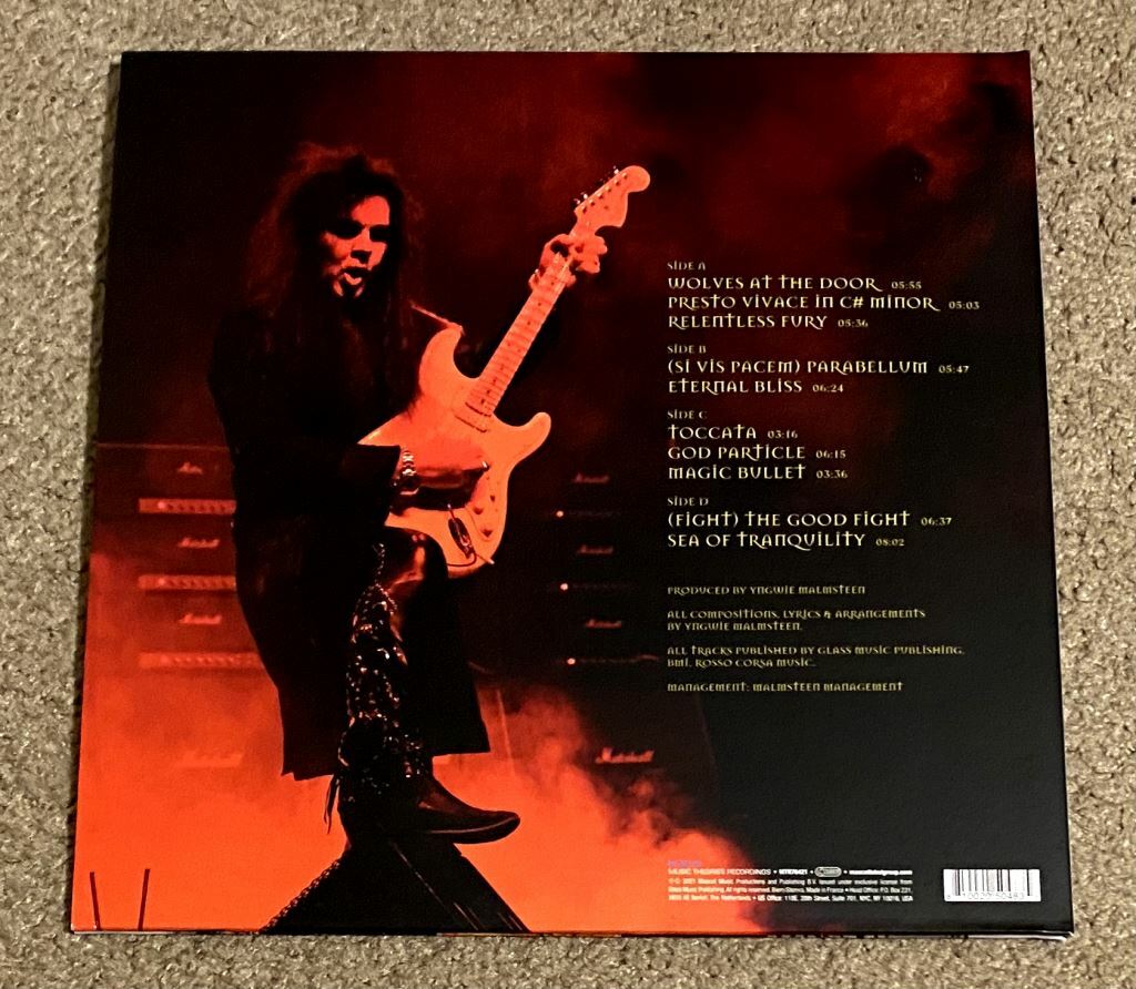 Yngwie Malmsteen 直筆サイン入りCD YNGWIE MALMSTEEN Signed PARABELLUM Album Cover + Limited Edition