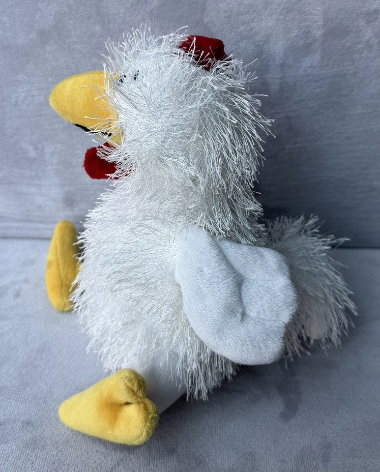 Set Of 2 Ganz Webkinz White Chicken Brown Rooster Stuffed Animal Toy No Codes - Image 4 of 4