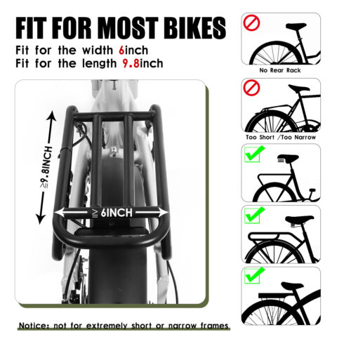 Wasserdichte Fahrradträgertasche Fahrrad Kofferraum Rücksitz Rücksitz Radfahren Brusttasche - Bild 4 von 8