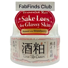 Sake Lees Glassy Skin Sakekasu Mask Tone Up Cream Strawberry Japan