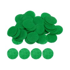 100pcs Round Felt Circles 25mm 1" Craft Felt Pads Non-Woven Fabric Pad Green,