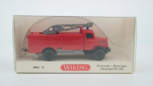 Wiking H0 086138 Henschel HS100 camión de bomberos | Condition: Gebraucht