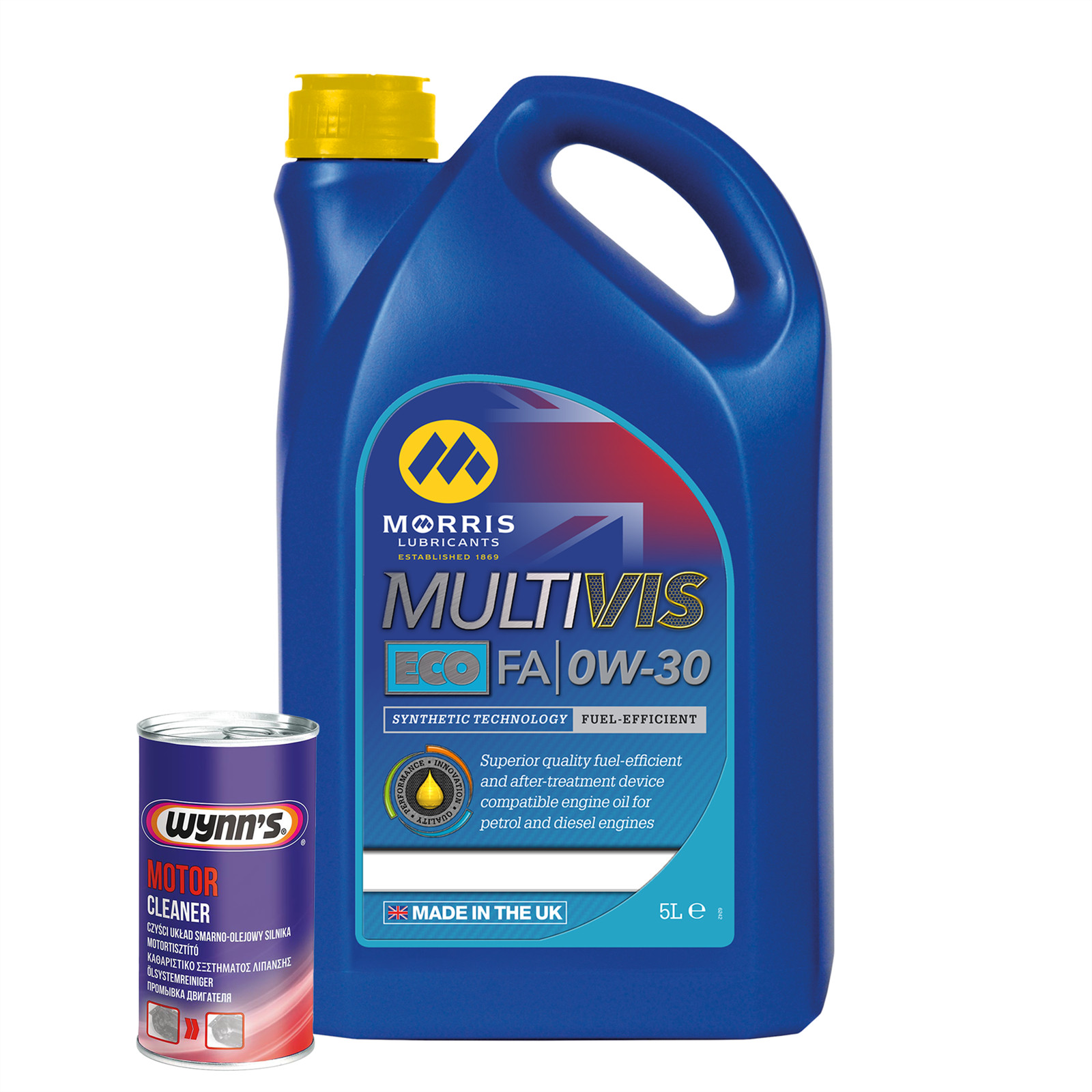 MORRIS 0w30 Fully Synthetic Engine Oil C2 WSS-M2C950 5L + Engine Flush