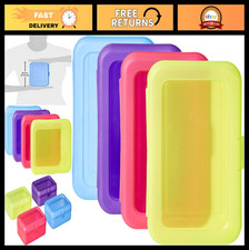 Large Pencil Cases 4-Pack, Durable Plastic Storage Organizer, Multi-Color School