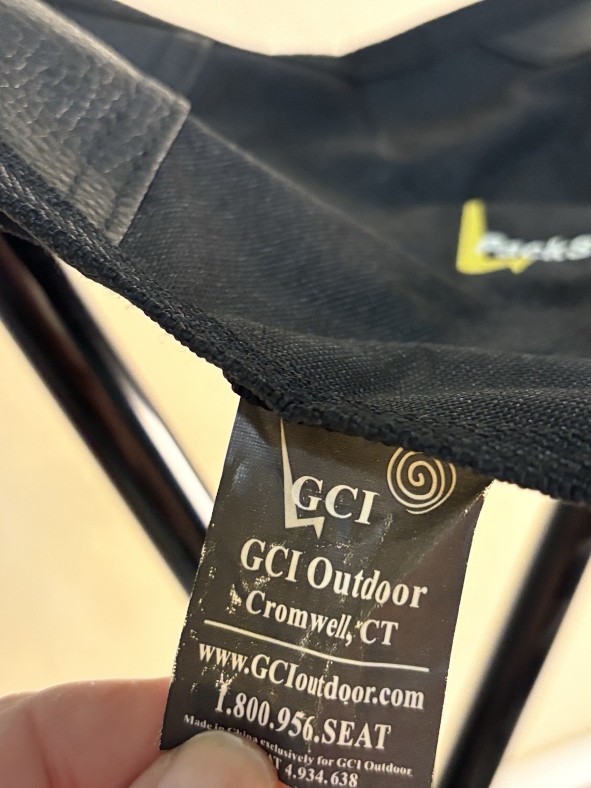 Pack Seat Portable Tripod Stool For Camping Folding Hunting Stool Black Compact