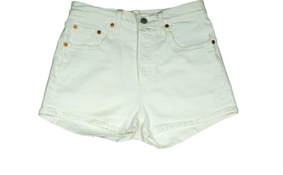 Levi's 501 W28 Short weiß Damen kurze Hose Capri Hot Pants sexy Stretch 36 S TOP